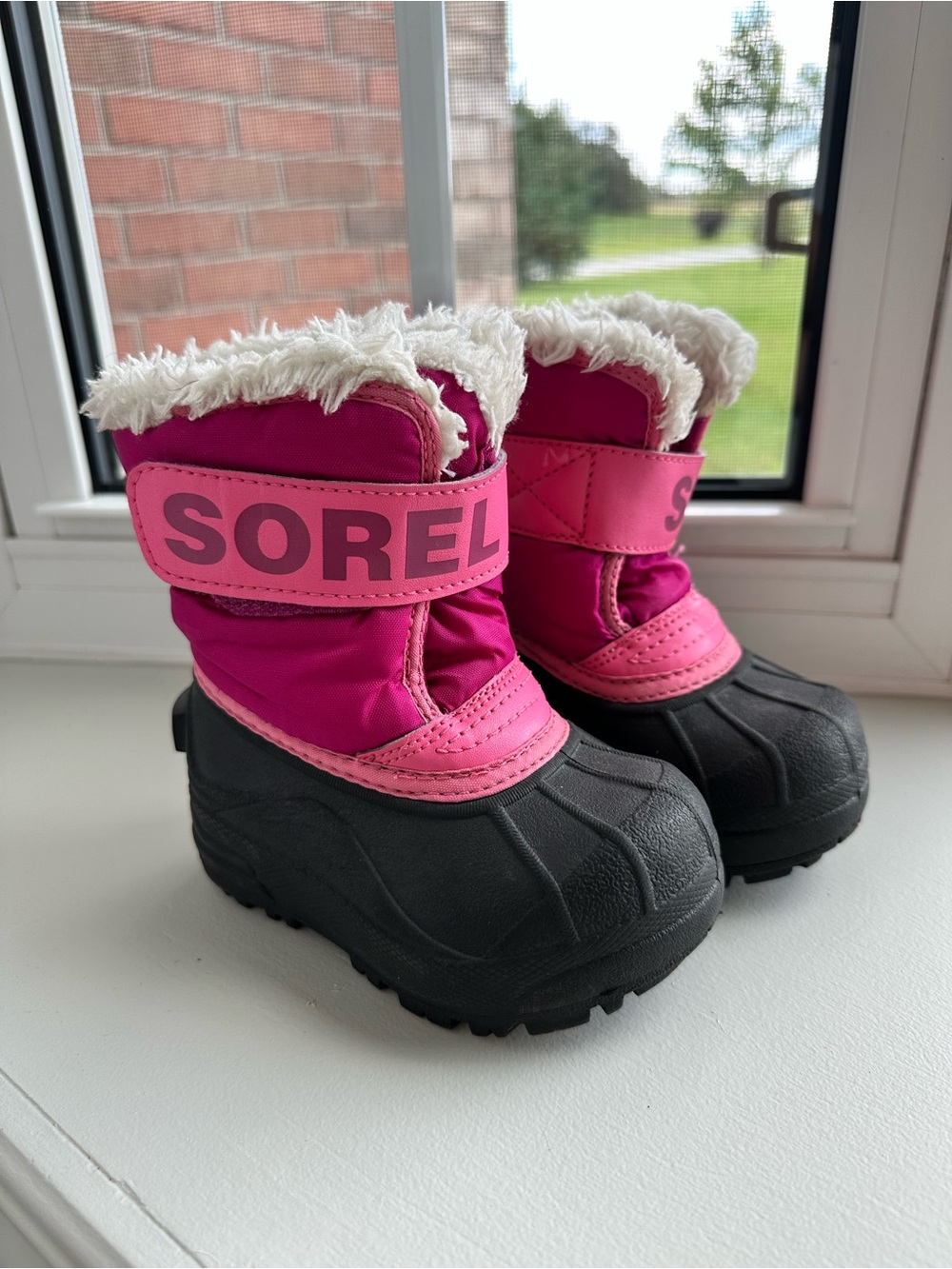 Kids Pink Sorel Boots